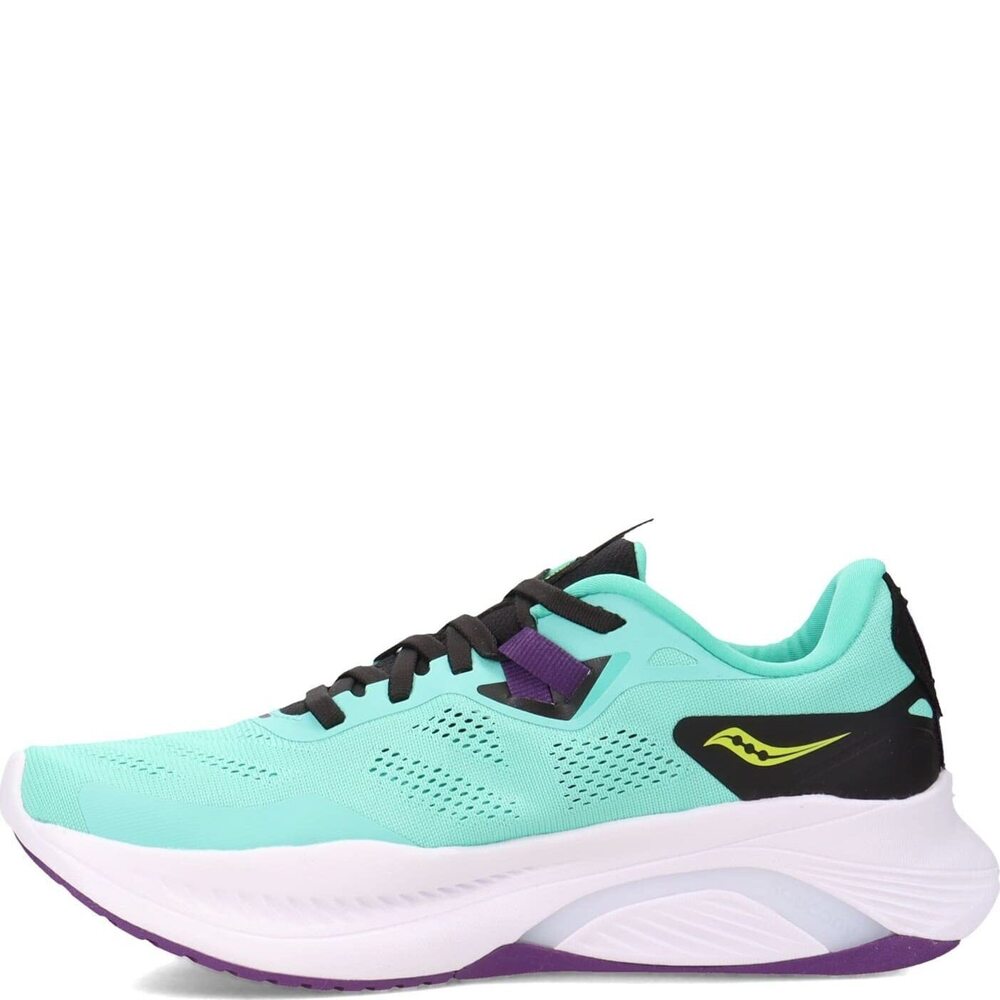 Saucony Women's Guide 15 Running Shoe, Cool Mint/Acid, 6.5 View 4